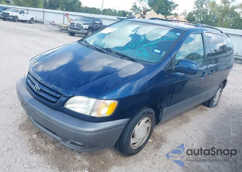 2001 Toyota Sienna Xle from USA, damaged, VIN 4T3ZF13C41U404367